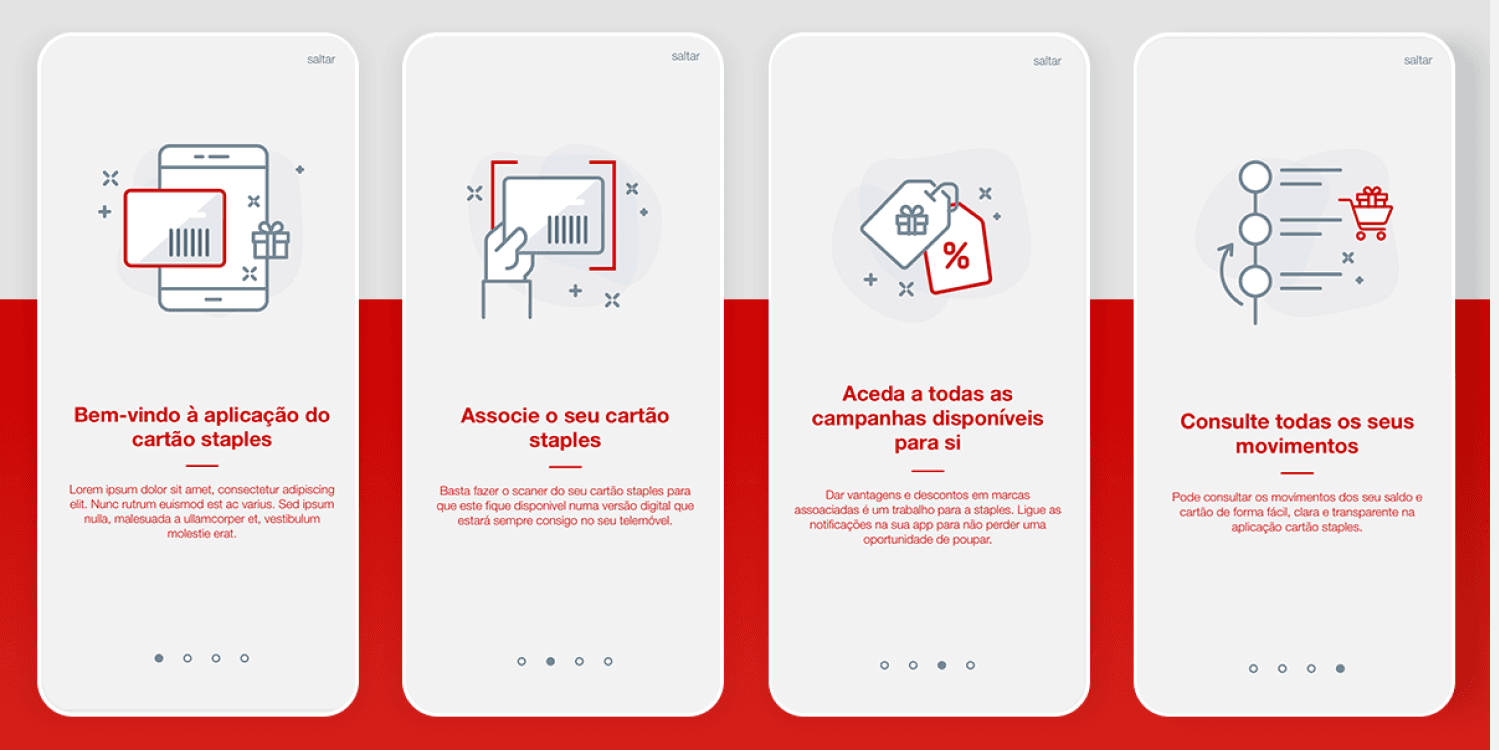 mobile screens of staples loyalty app mobile screens of staples loyalty app