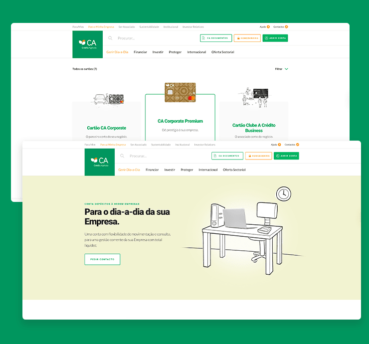 Crédito Agrícola Website & B2B Platform Crédito Agrícola Website & B2B Platform